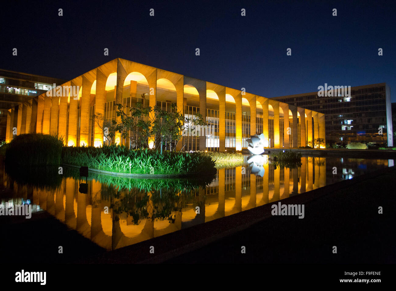 Brasilia, Ministry of Foreign Affairs, Itamaraty Palace Stock Photo