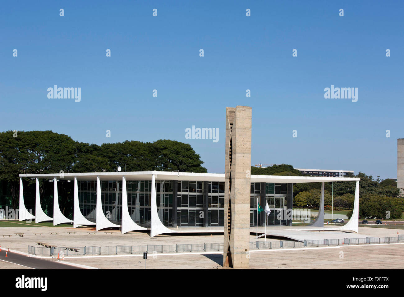 Brasilia, O POMBAL and Supreme Court Stock Photo