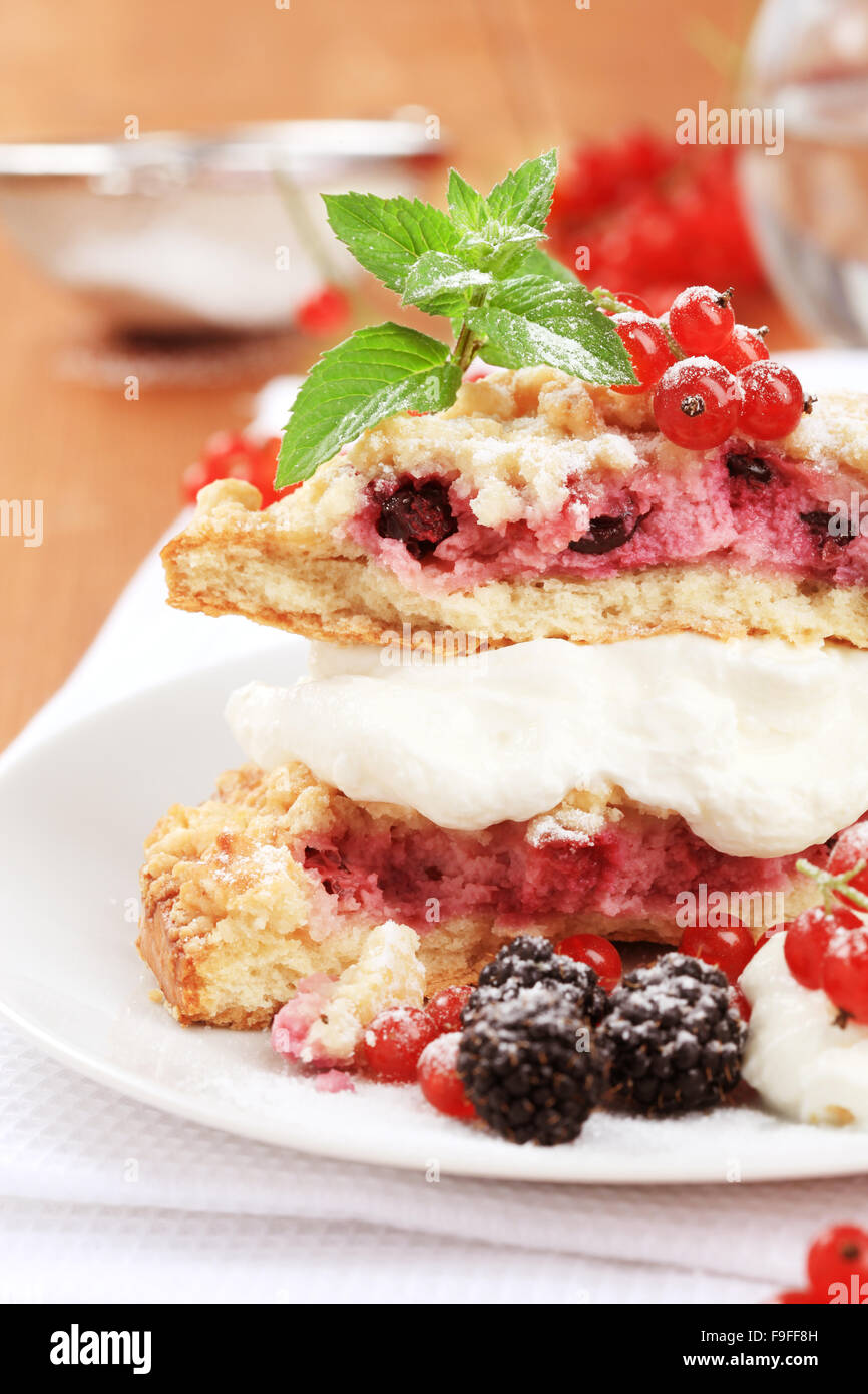 Berry fruit cake Stock Photo Alamy