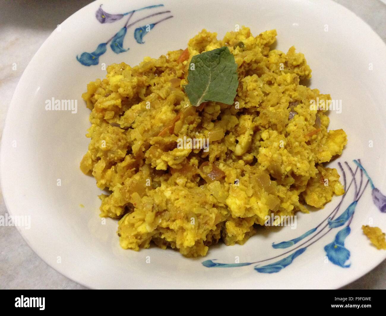 Home cooked Indian food for 1 year old baby with very less spice Stock