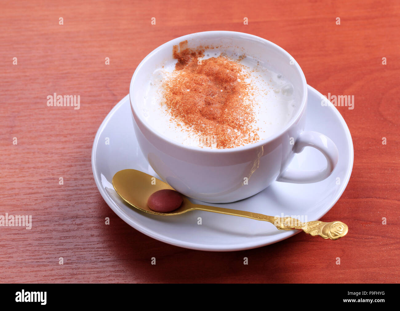 Coffee and steamed milk Stock Photo Alamy