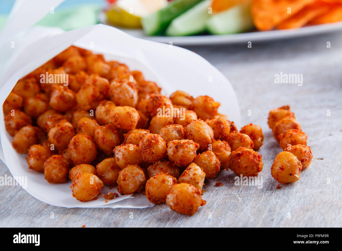 Roasted spicy chickpeas Stock Photo Alamy