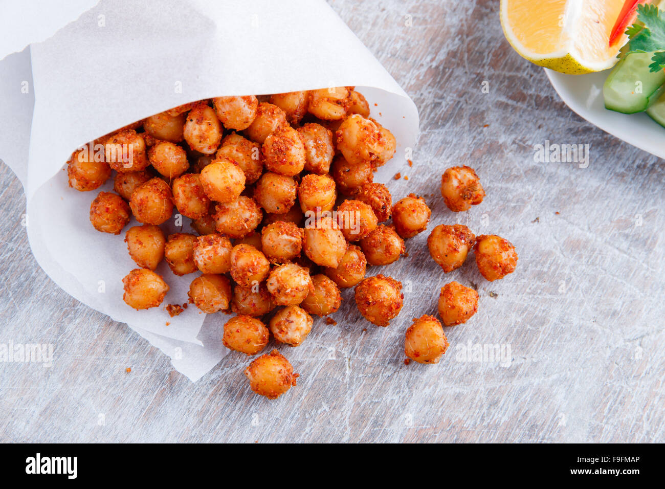 Roasted spicy chickpeas Stock Photo Alamy