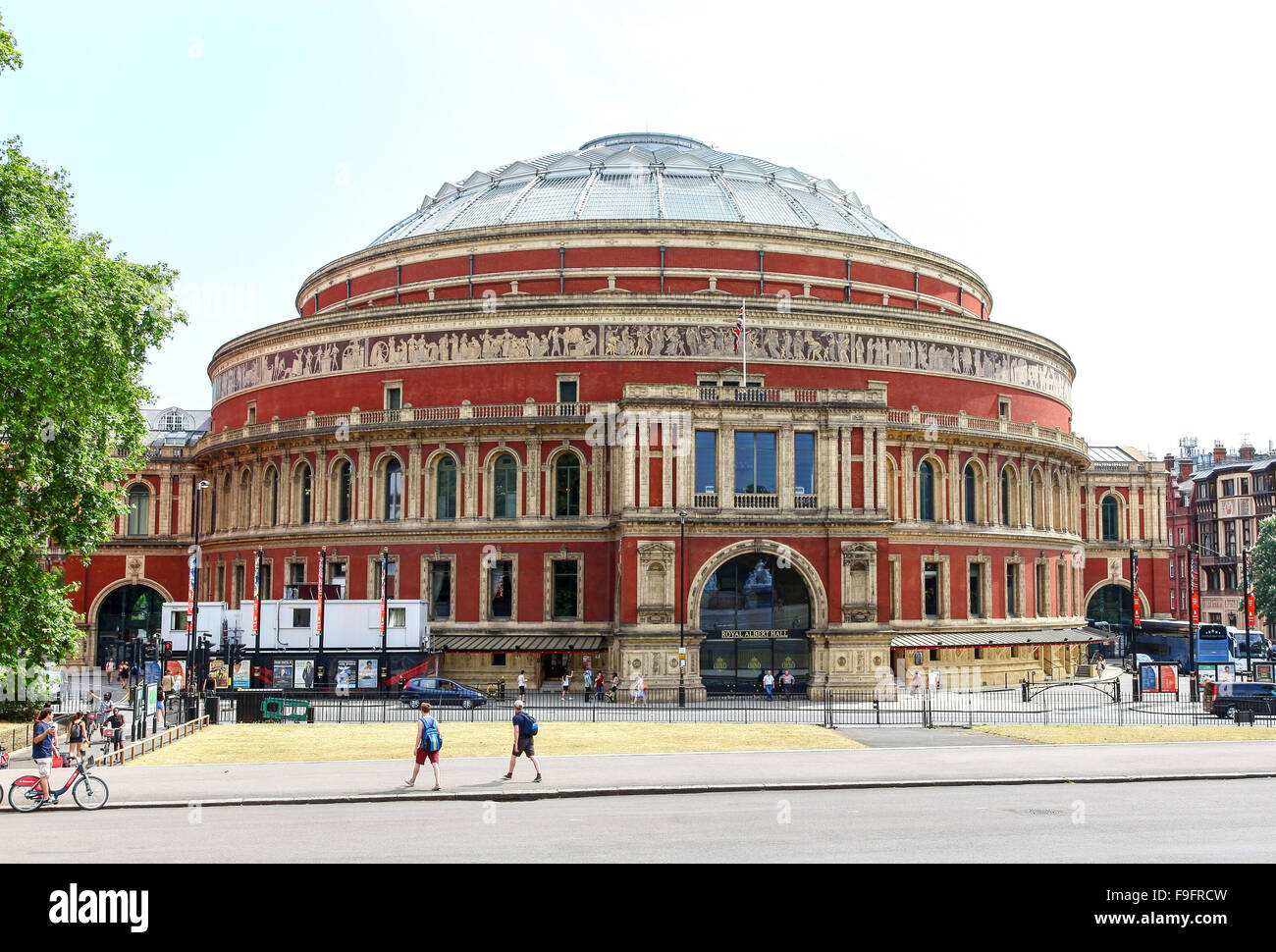 The Royal Albert Hall is a concert hall on the northern edge of South Kensington, London, England, United Kingdom, Great Britain Stock Photo