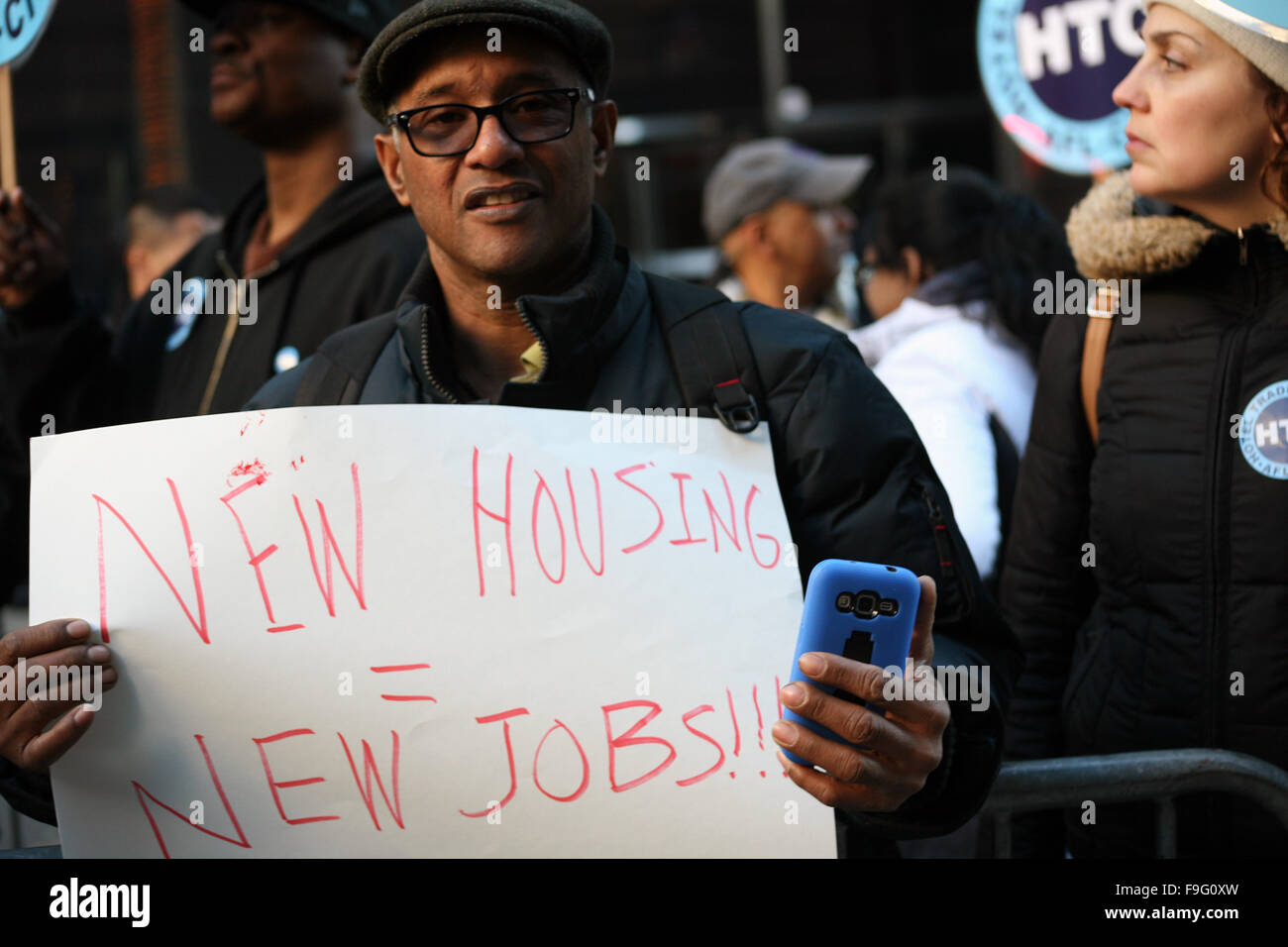 New York City Affordable Housing Rally Stock Photo Alamy