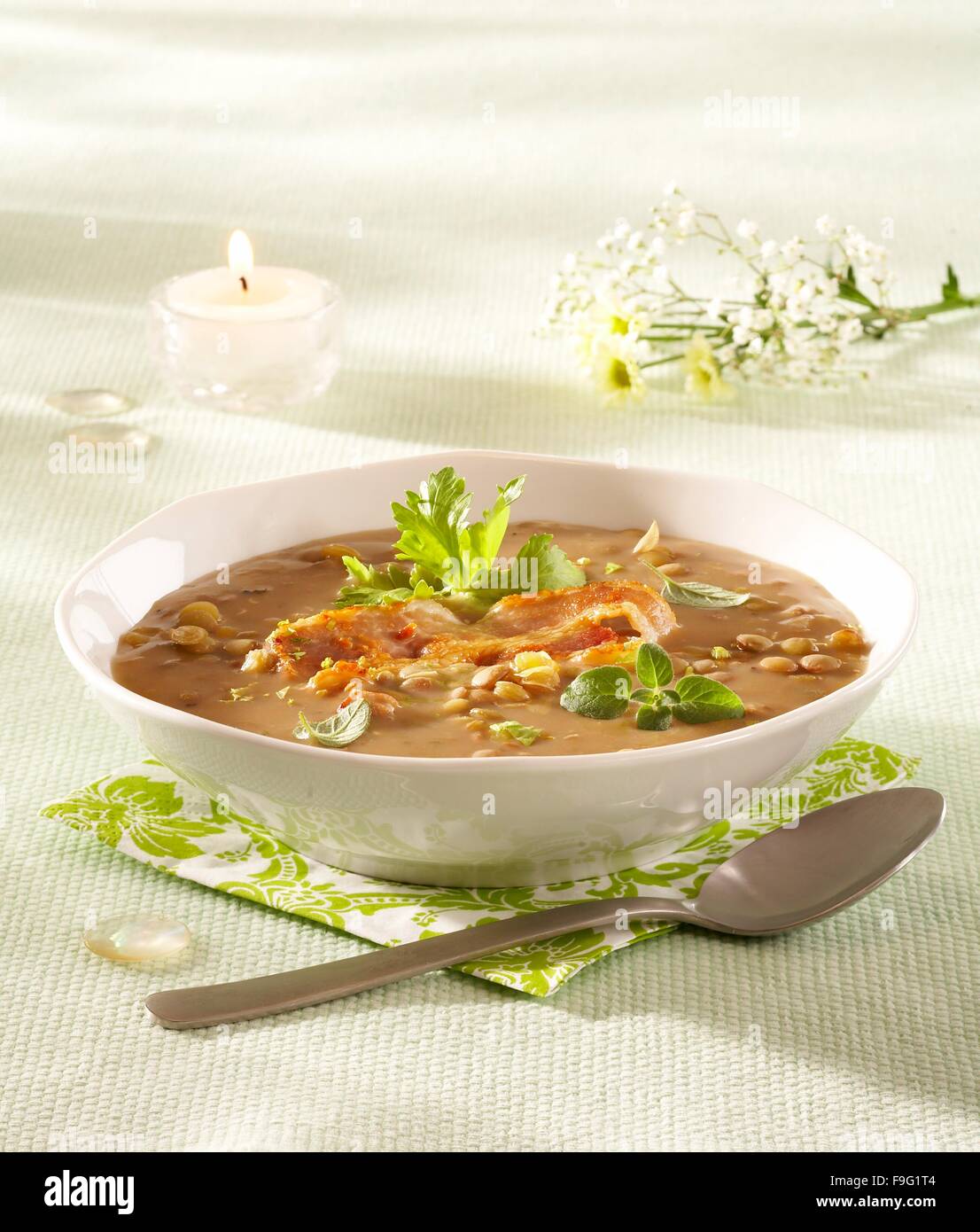 Lentil soup Stock Photo