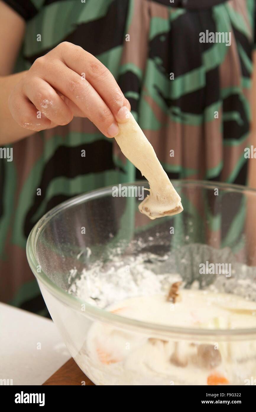 Tempura (step by step Stock Photo - Alamy