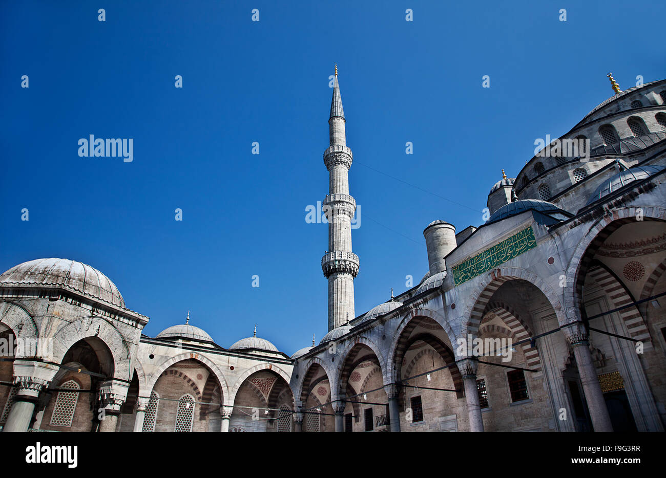 Sultanahmet Blue Mosque in Istanbul Turkey - interior Stock Photo - Alamy