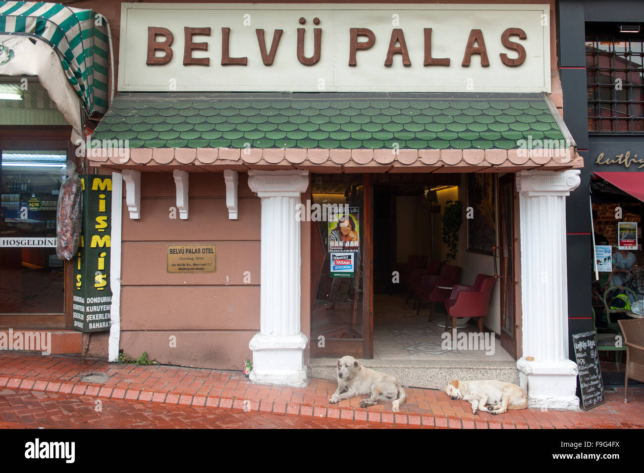 Turkey, Western Black Sea Coast, Amasra, Hotel Belvü Palas Stock Photo