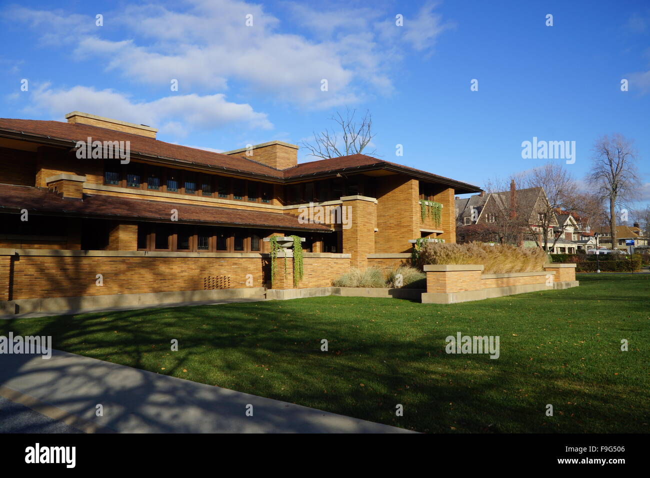 Darwin D. Martin House Close Up by Frank Lloyd Wright Stock Photo Alamy