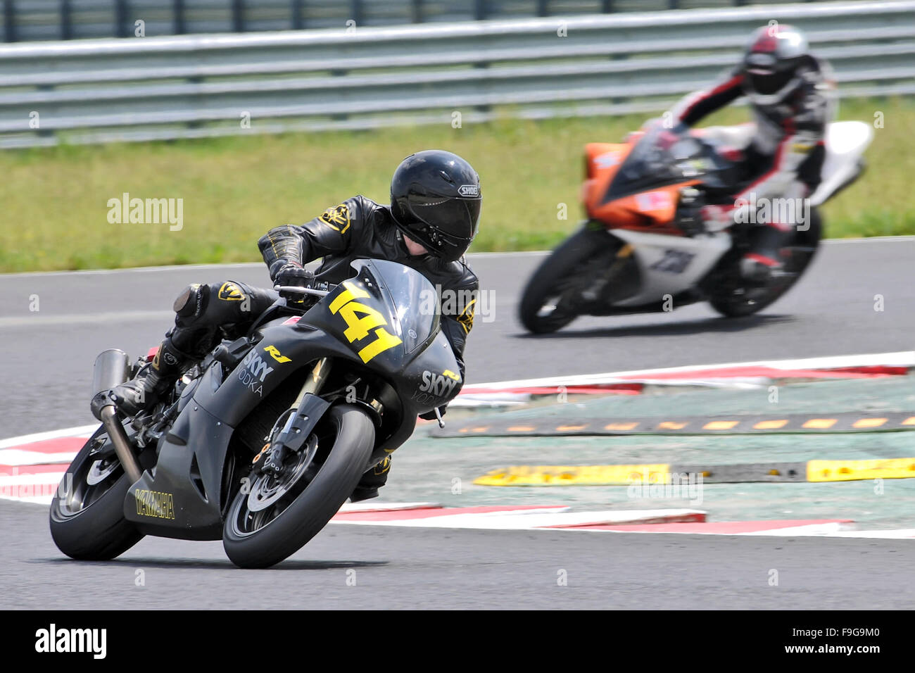 Motorbike Race in Most, Czech Republic Stock Photo ...