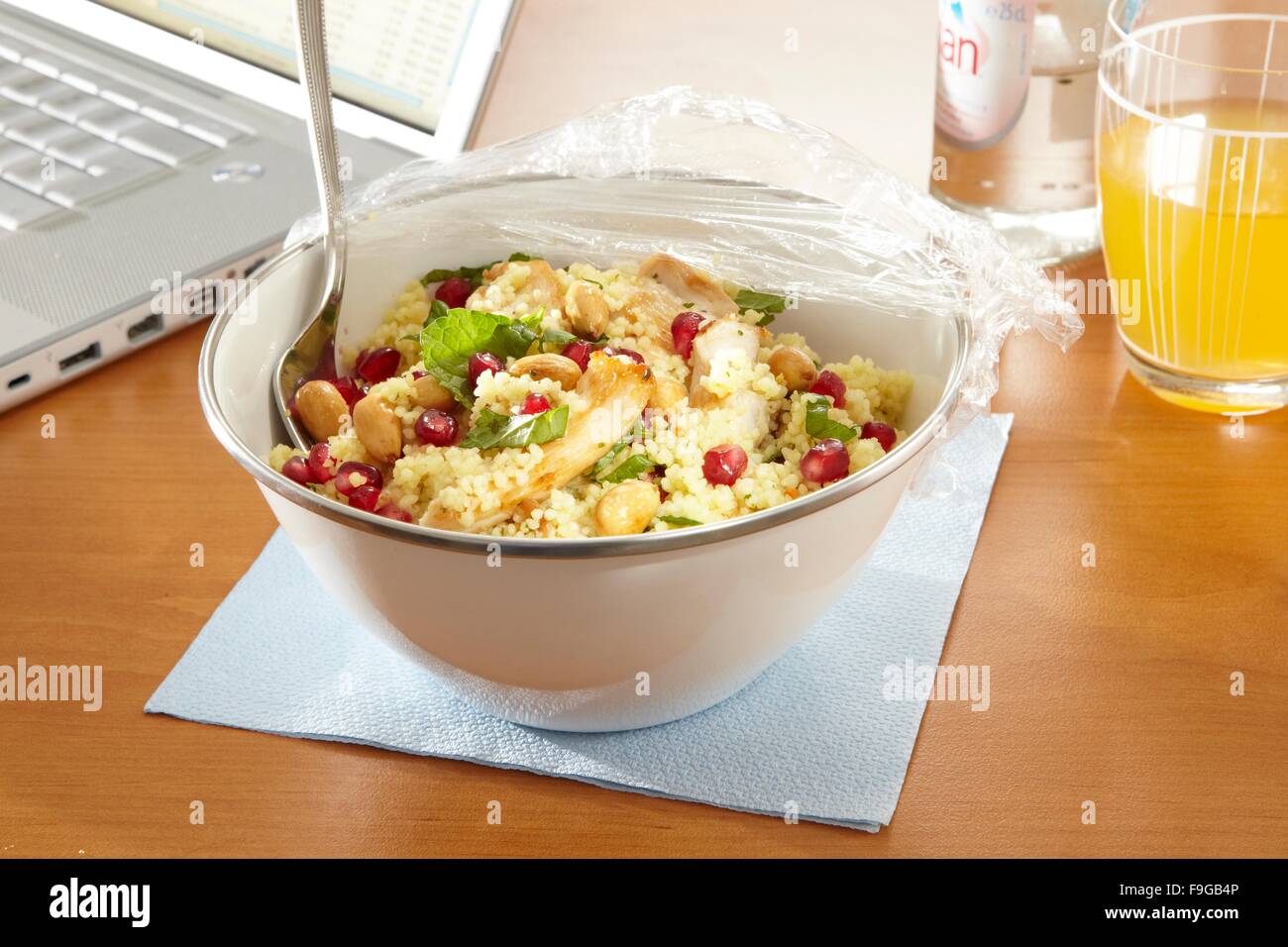Couscous with Chicken and Pomegranate Stock Photo Alamy