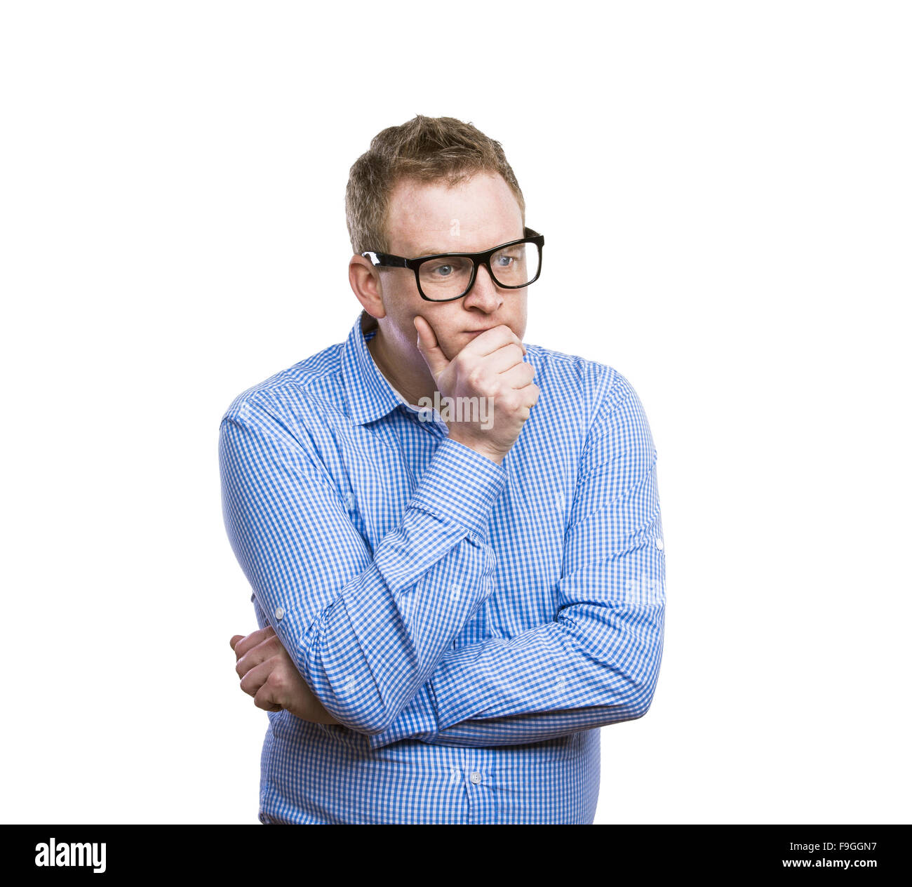 Funny young adult showing his emotions expressively by his gestures and ...