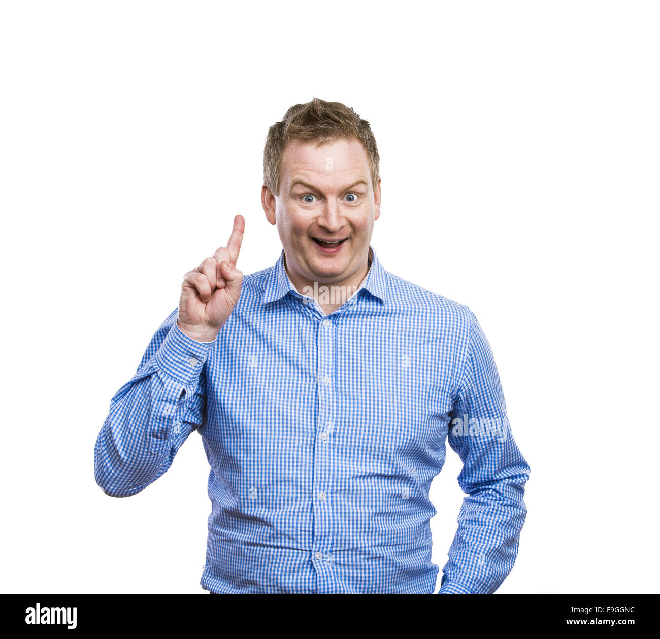 Funny young adult showing his emotions expressively by his gestures and ...