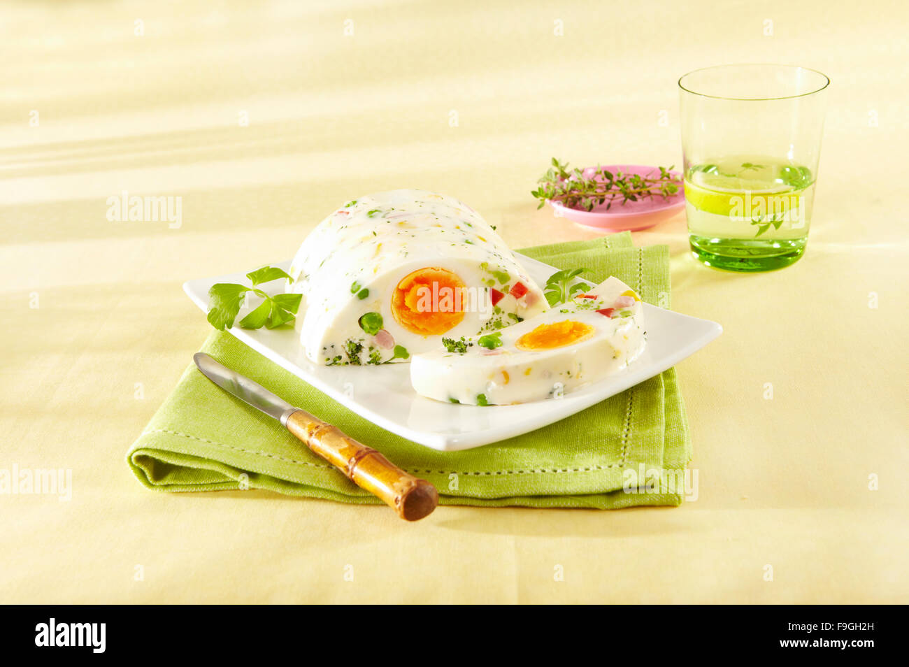 Egg Jelly with Vegetable Stock Photo Alamy