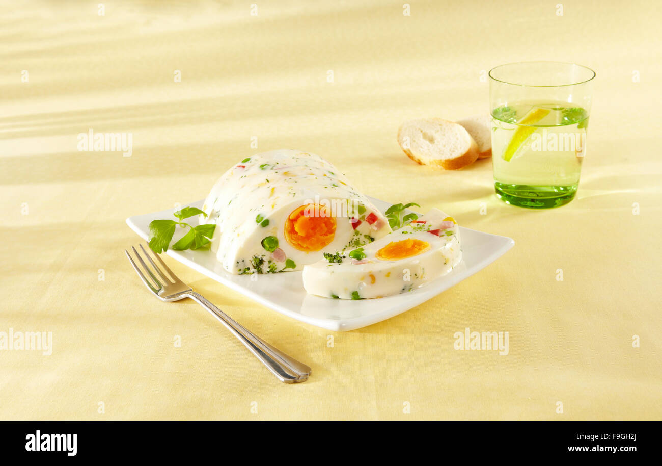 Egg Jelly with Vegetable Stock Photo Alamy