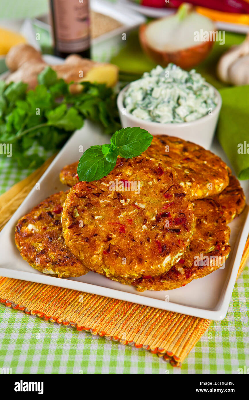 Indian Cabbage Pancakes Stock Photo Alamy