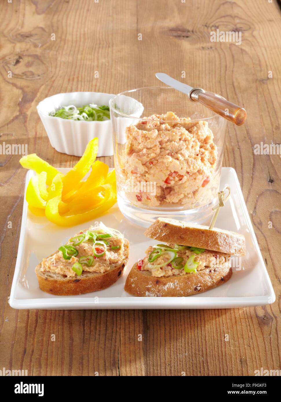 Hot Salami Spread Stock Photo Alamy