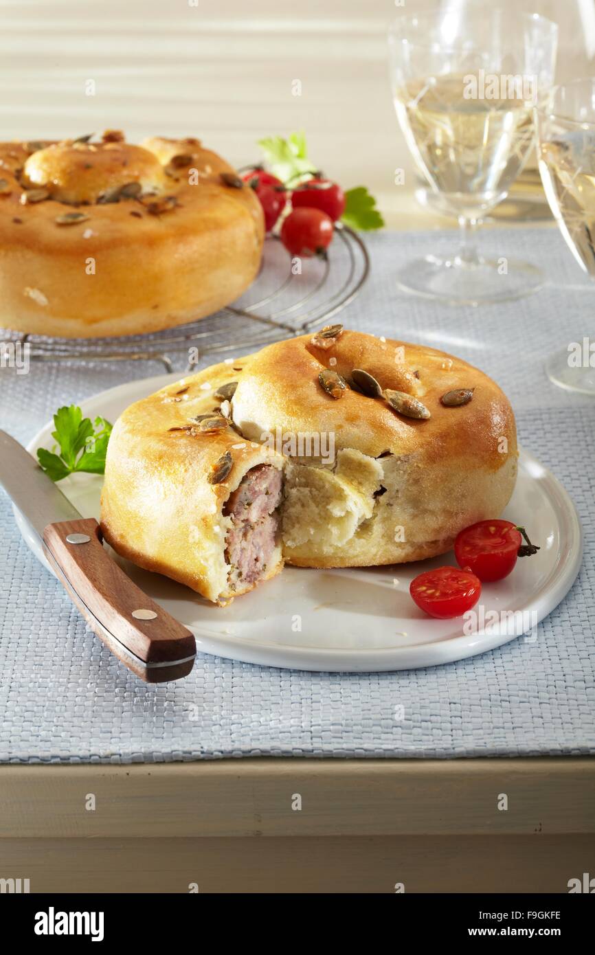 Bosnian Rolled Burek Stock Photo - Alamy