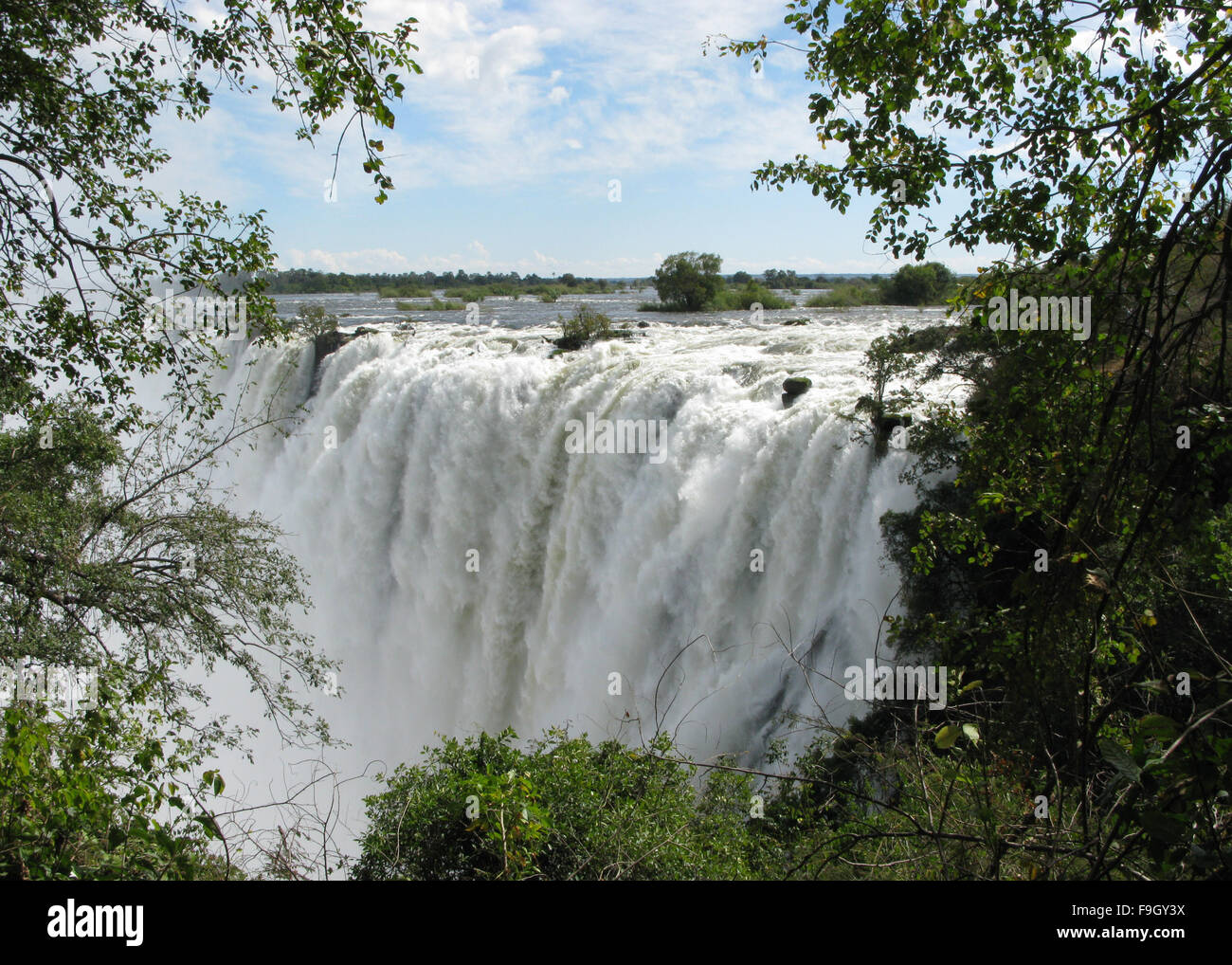 Victoria Falls Zambia Stock Photo
