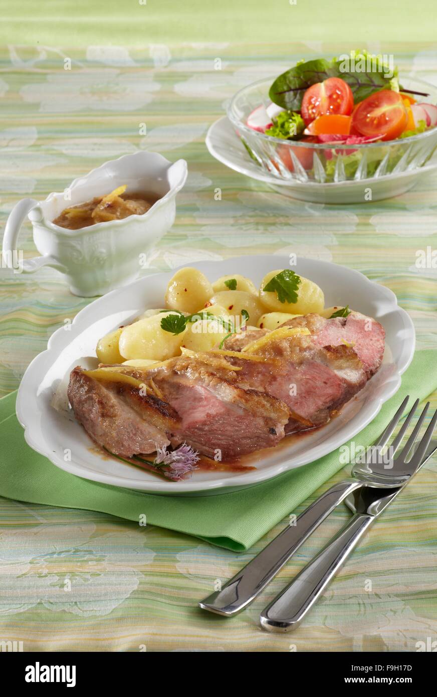 Honey Marinated Duck Stock Photo Alamy