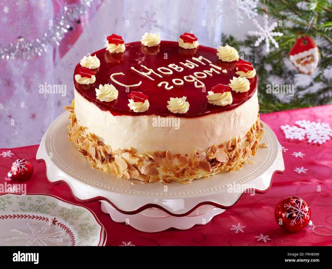 Russian New Year S Eve Cake Stock Photo 91963953 Alamy