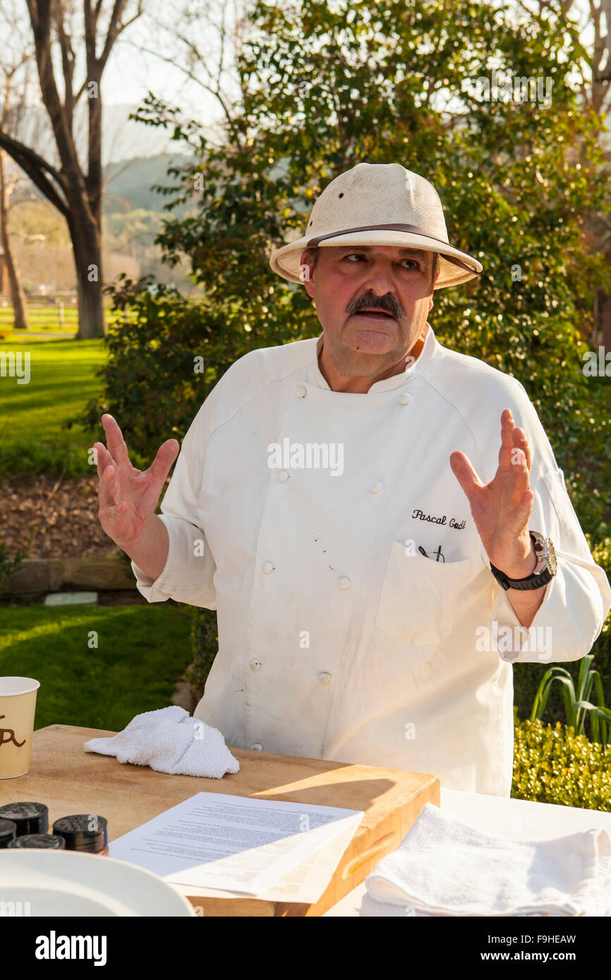 Chef Pascal Gode lectures at the BBQ Bootcamp Alisal Guest Ranch