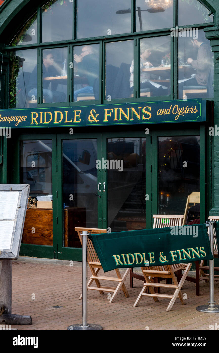 Riddle and Finns, Champagne & Oyster Bar, Brighton, Sussex, UK Stock Photo