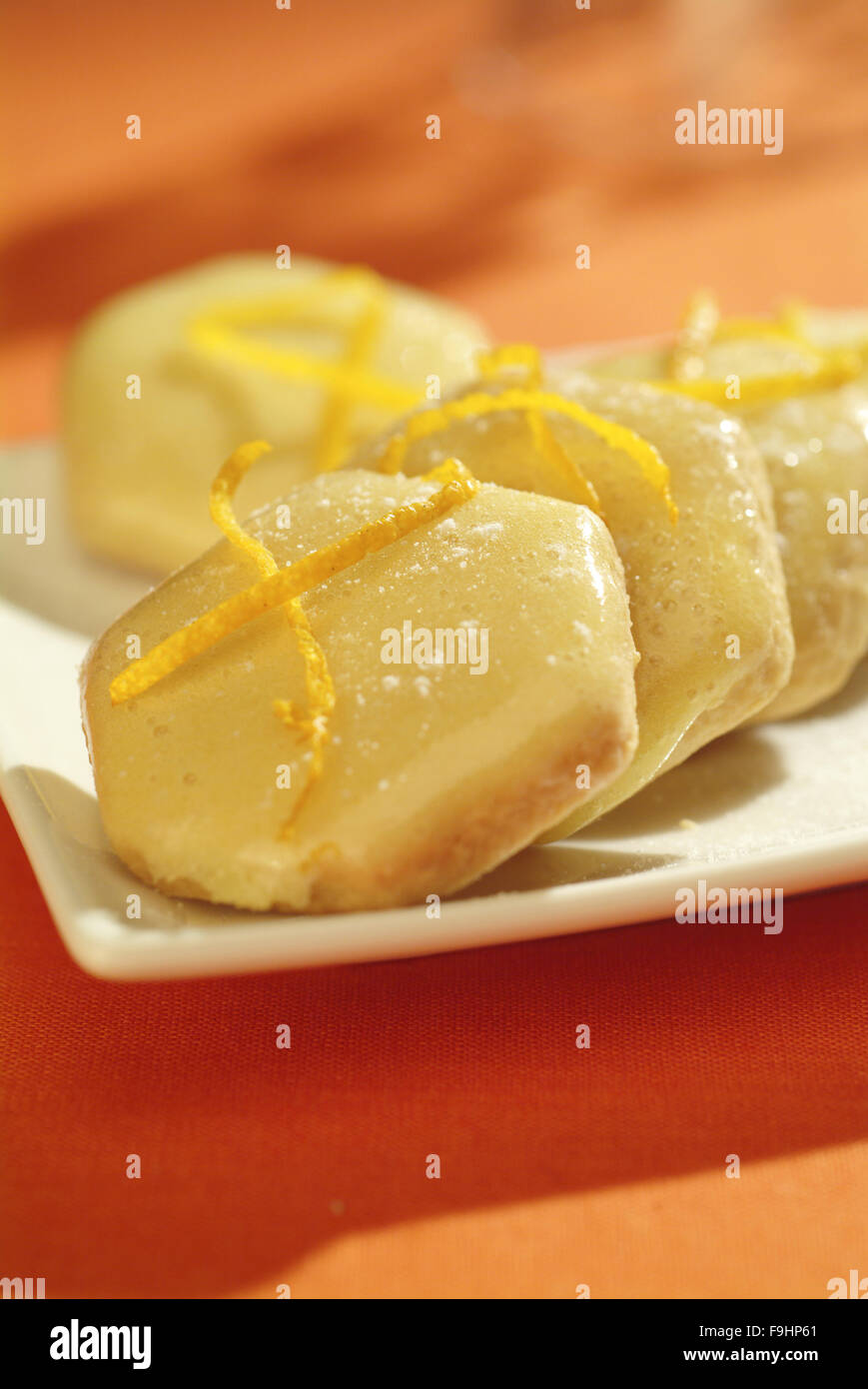 Lemon Orange Cookies Stock Photo Alamy