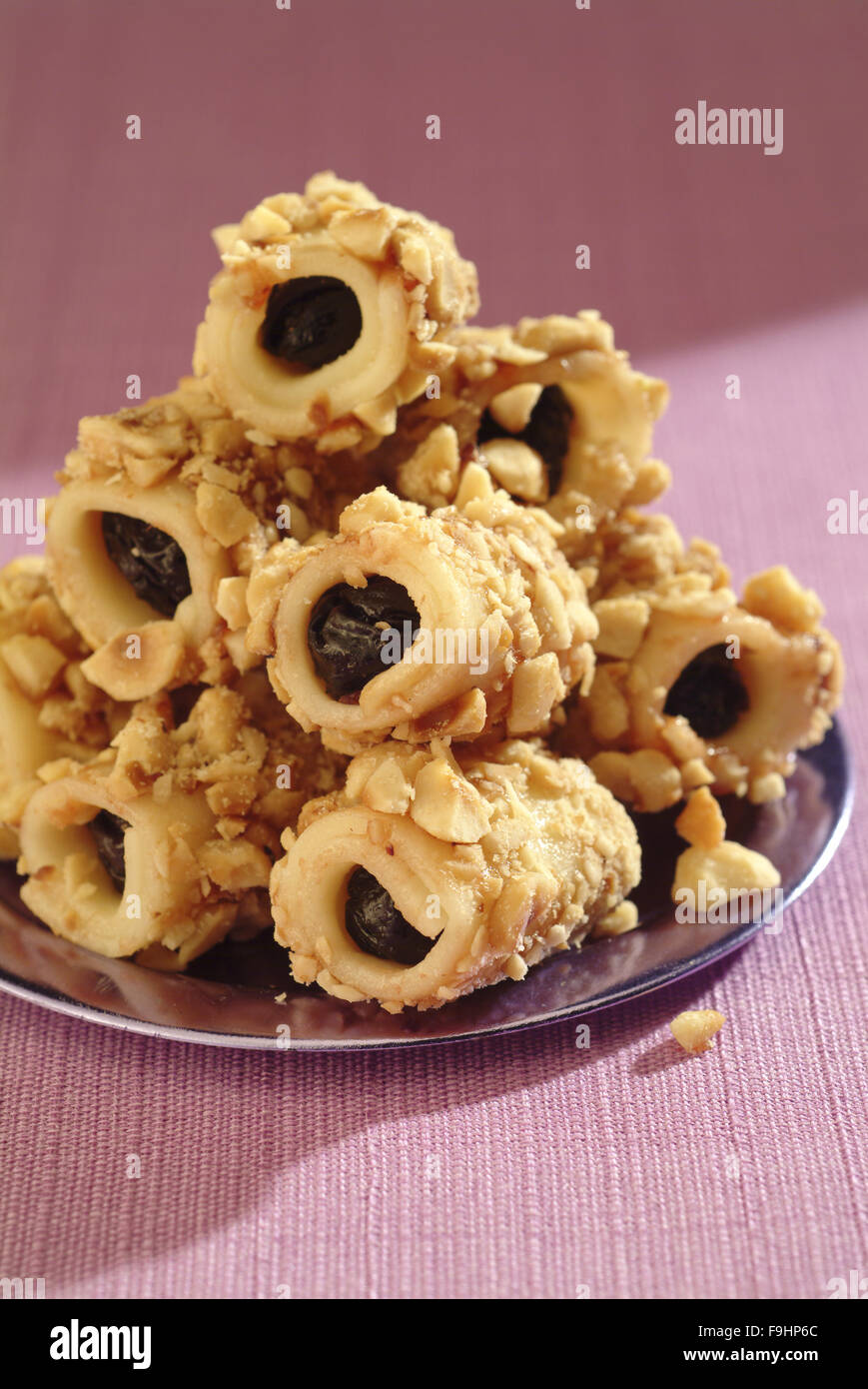 Plums in Marzipan Stock Photo Alamy