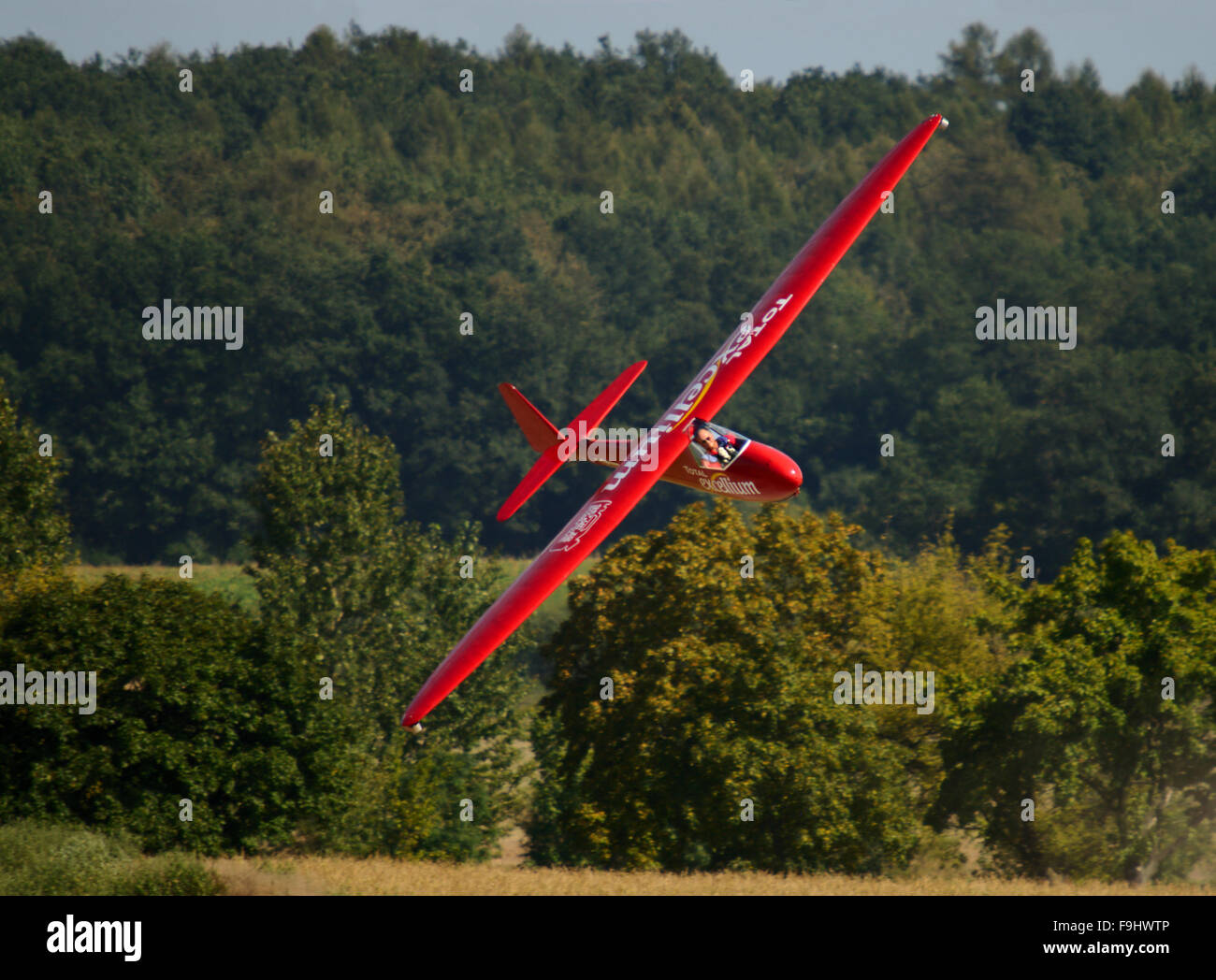 Vogt Lo-100 Zwergreiher Glider in Flight Stock Photo