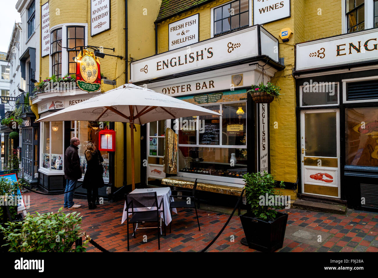 English's Seafood Restaurant, The Lanes, Brighton, Sussex, UK Stock