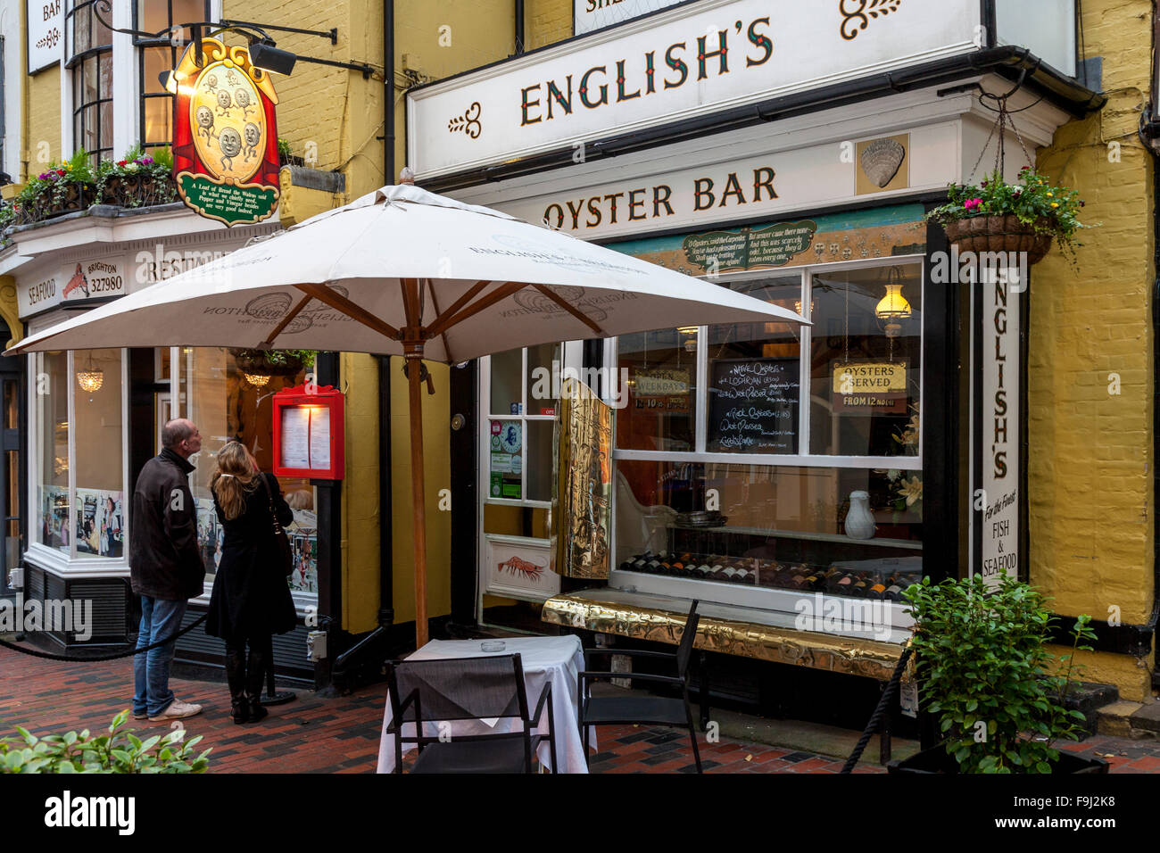 English's Seafood Restaurant, The Lanes, Brighton, Sussex, UK Stock