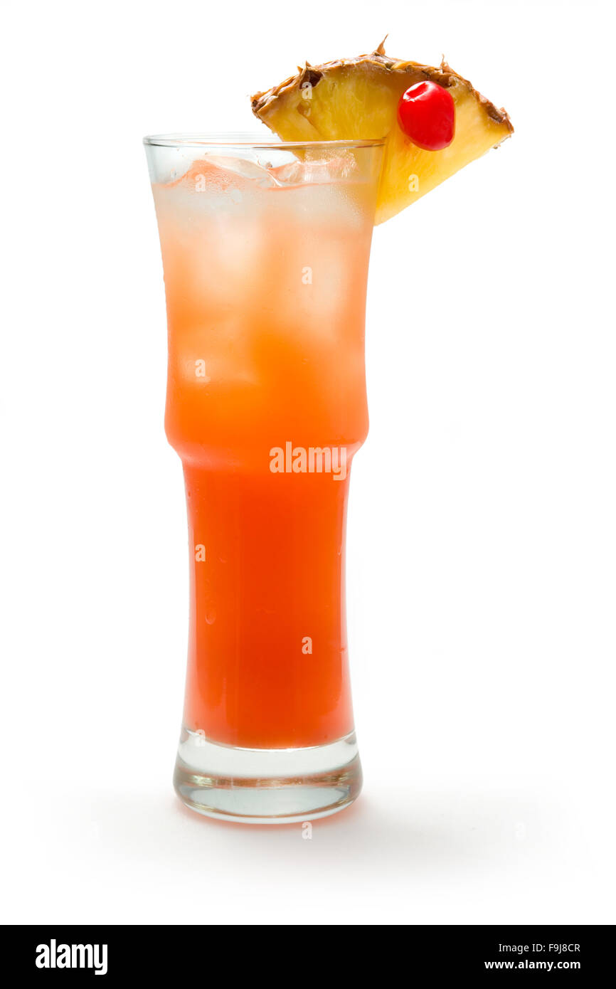 Mango fever (orange juice, banana juice, mango juice, grenadina Stock Photo Alamy