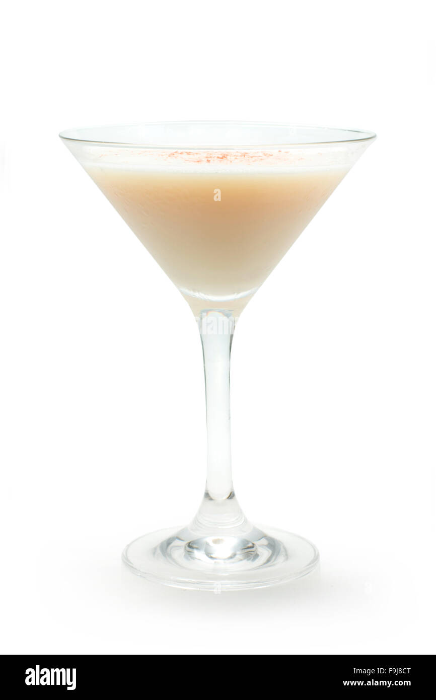 Brandy Alexander (Creme de Cacao, cognac, cream, nutmeg Stock Photo Alamy