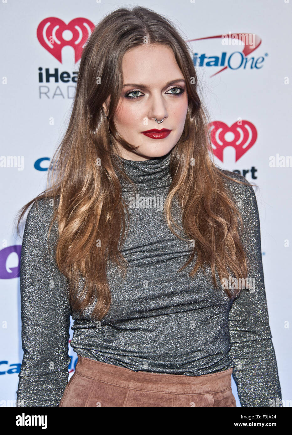 Tove Lo Poses at Q102's Jingle Ball 2015 at Wells Fargo Center on