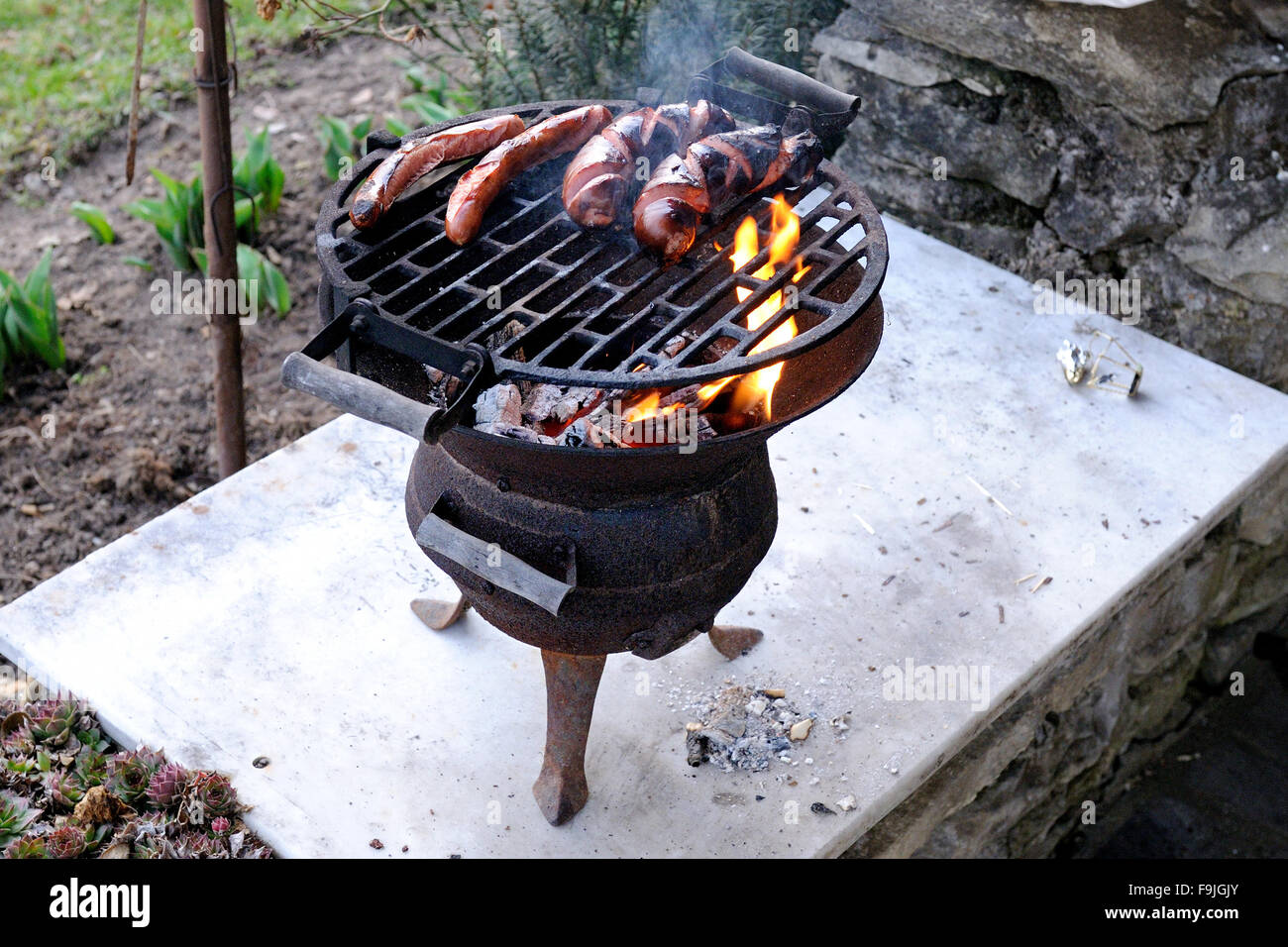 Barbecue, Ceska Republika, Czech Republic, Cesko Stock Photo