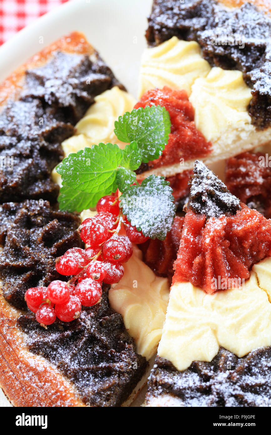 Traditional Czech Kolache With Cottage Cheese Poppy Seeds And Jam