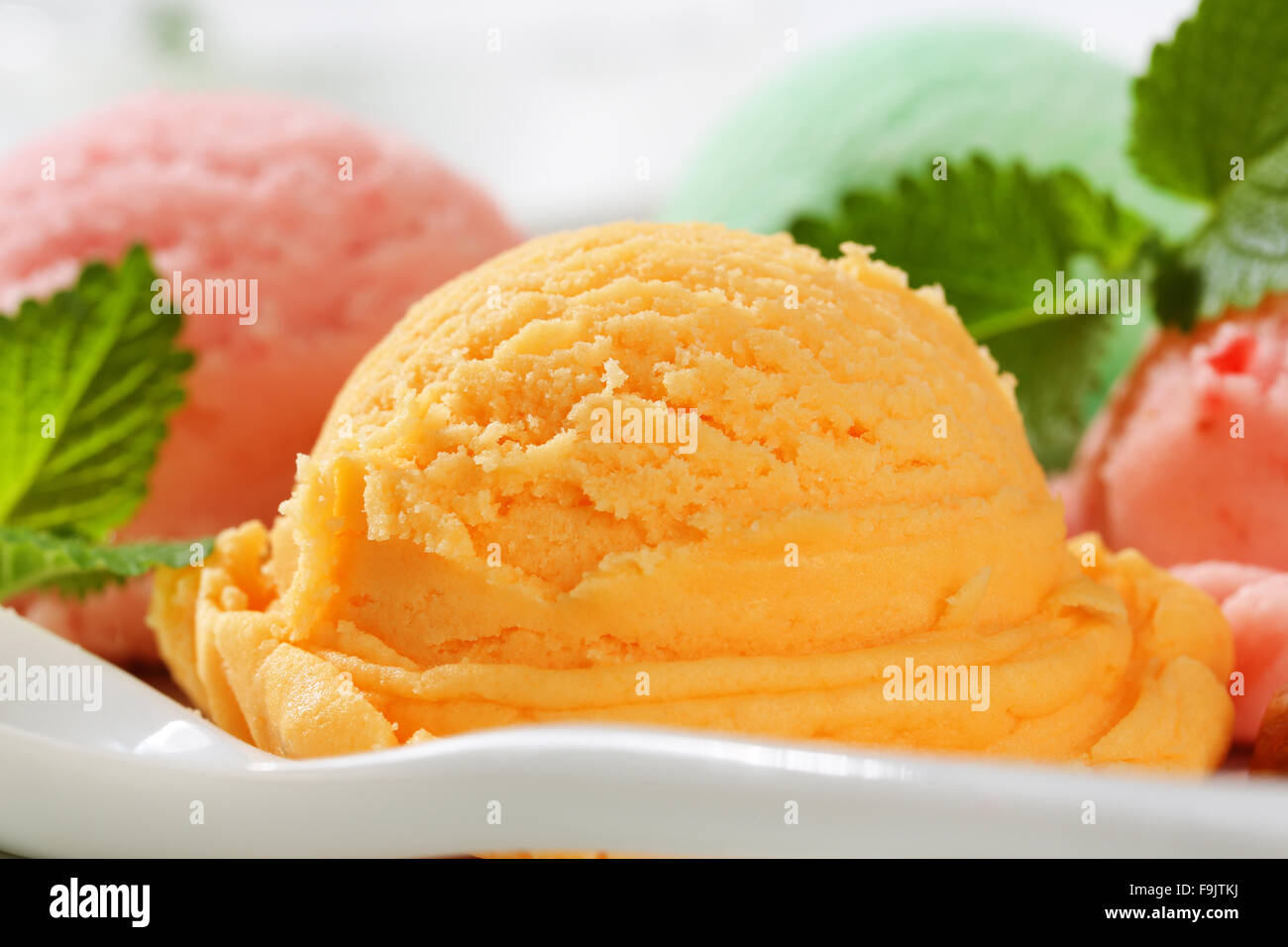 Ice cream dessert Stock Photo Alamy