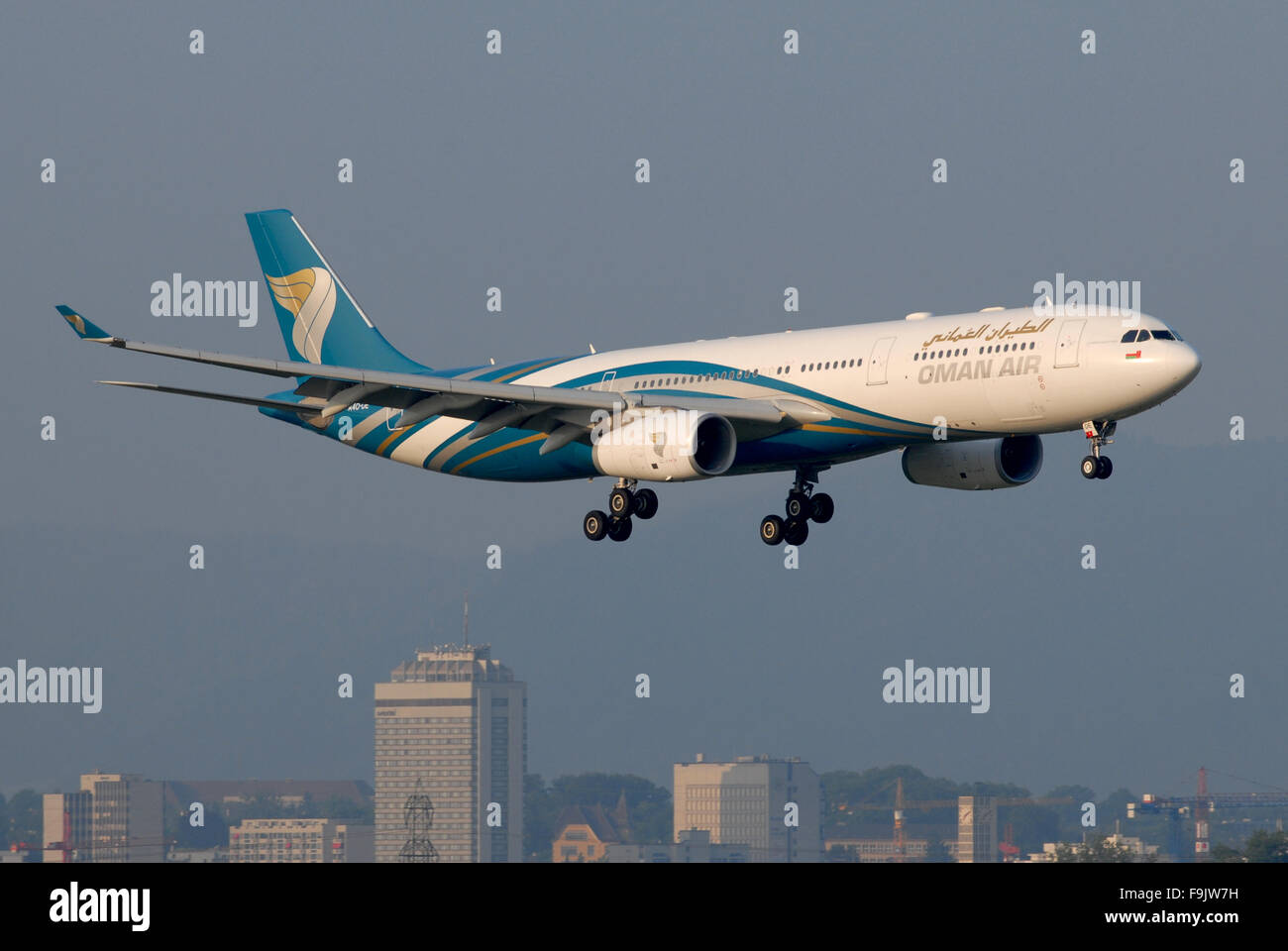 Oman Air Airbus A330-300 landing in Zurich Stock Photo - Alamy
