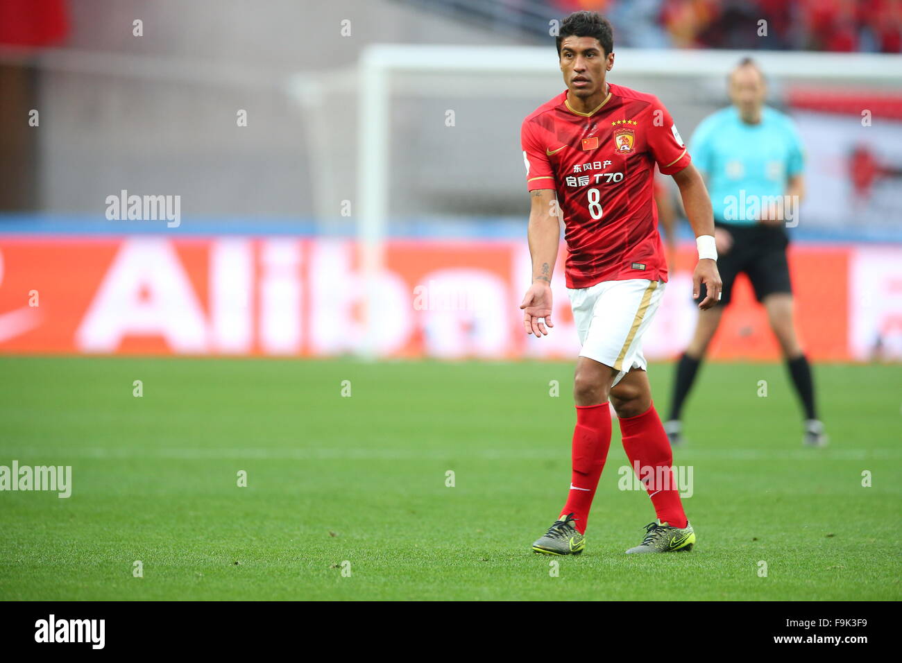 【予約閲覧用】広州恒大 PAULINHO 8 FIFA CWC 2015 Osaka, Japan. 13th Dec, 2015. Paulinho (Evergrande) Football