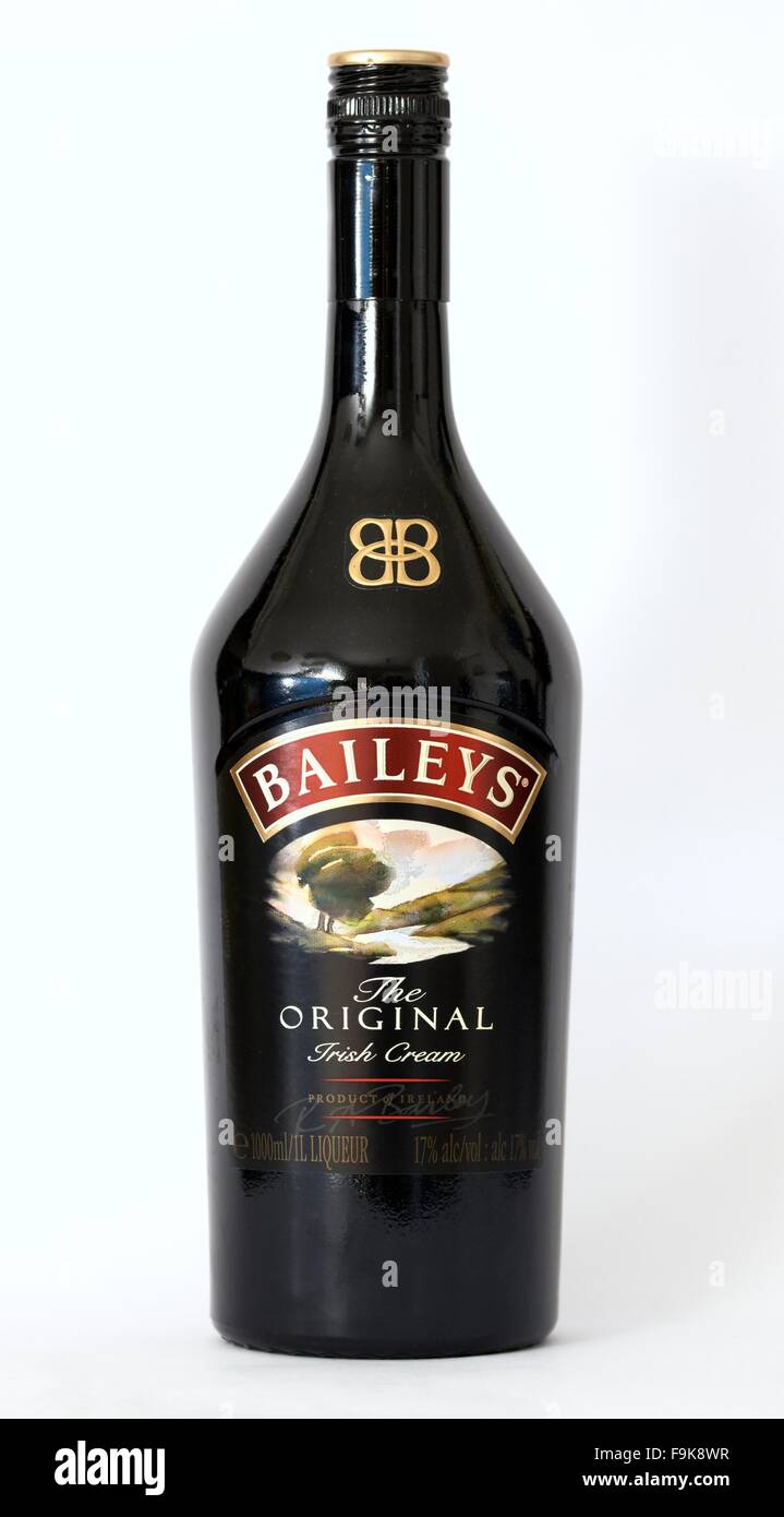 A bottle of Baileys original Irish cream Stock Photo Alamy