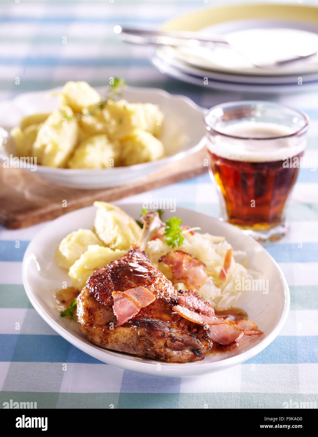 Duck with sauerkraut Stock Photo Alamy