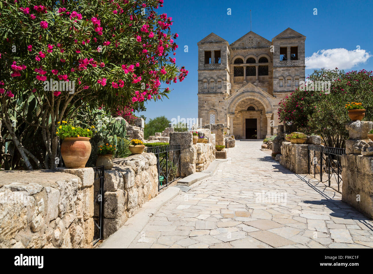 The Franciscan Church of the Transfiguration on Mount Tabor, Galilee ...