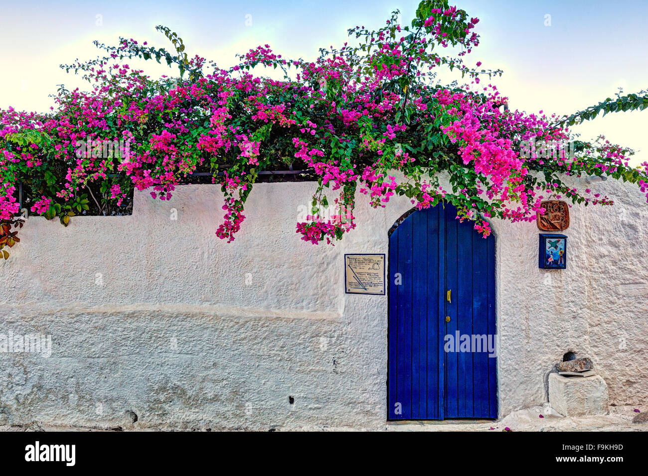 The house where the painter Gerti Brauner lived at Metochi in Agistri island, Greece Stock Photo