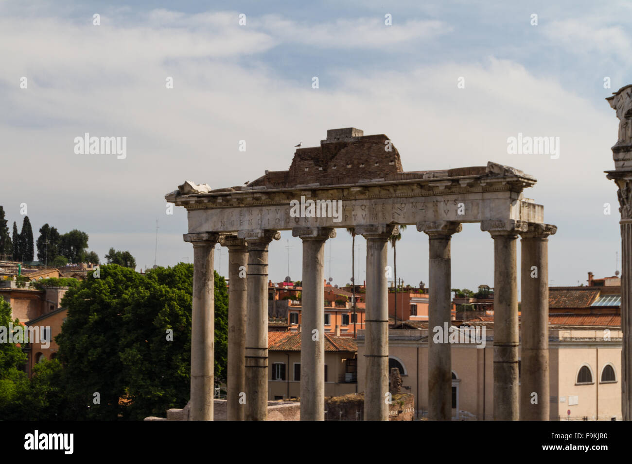 Building ruins and ancient columns in Rome, Italy Stock Photo - Alamy