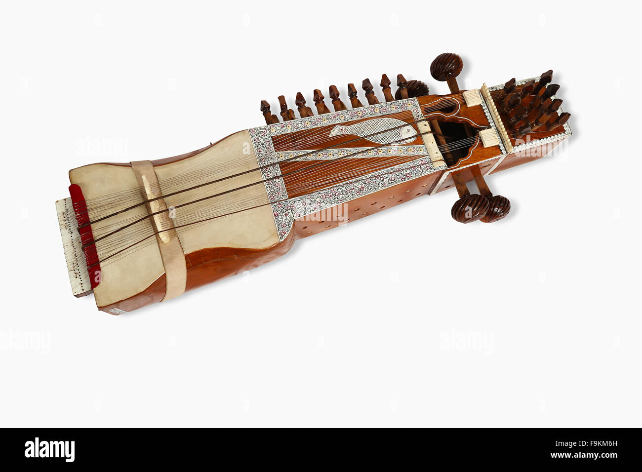 Sarangi, initial folk musical instruments of Rajasthan, India Stock Photo