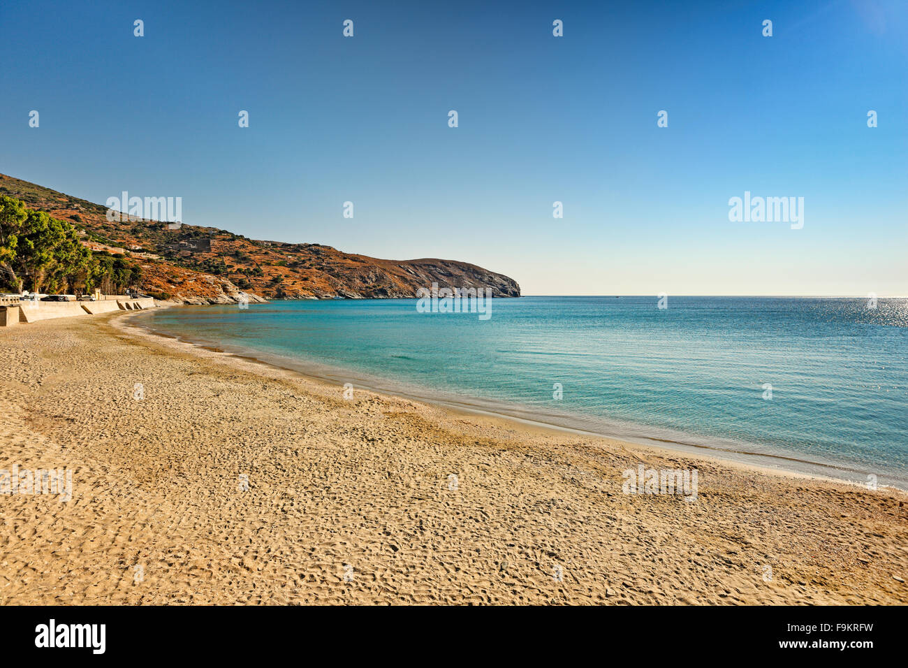 Gialia beach near Stenies village in Andros island, Greece Stock Photo -  Alamy
