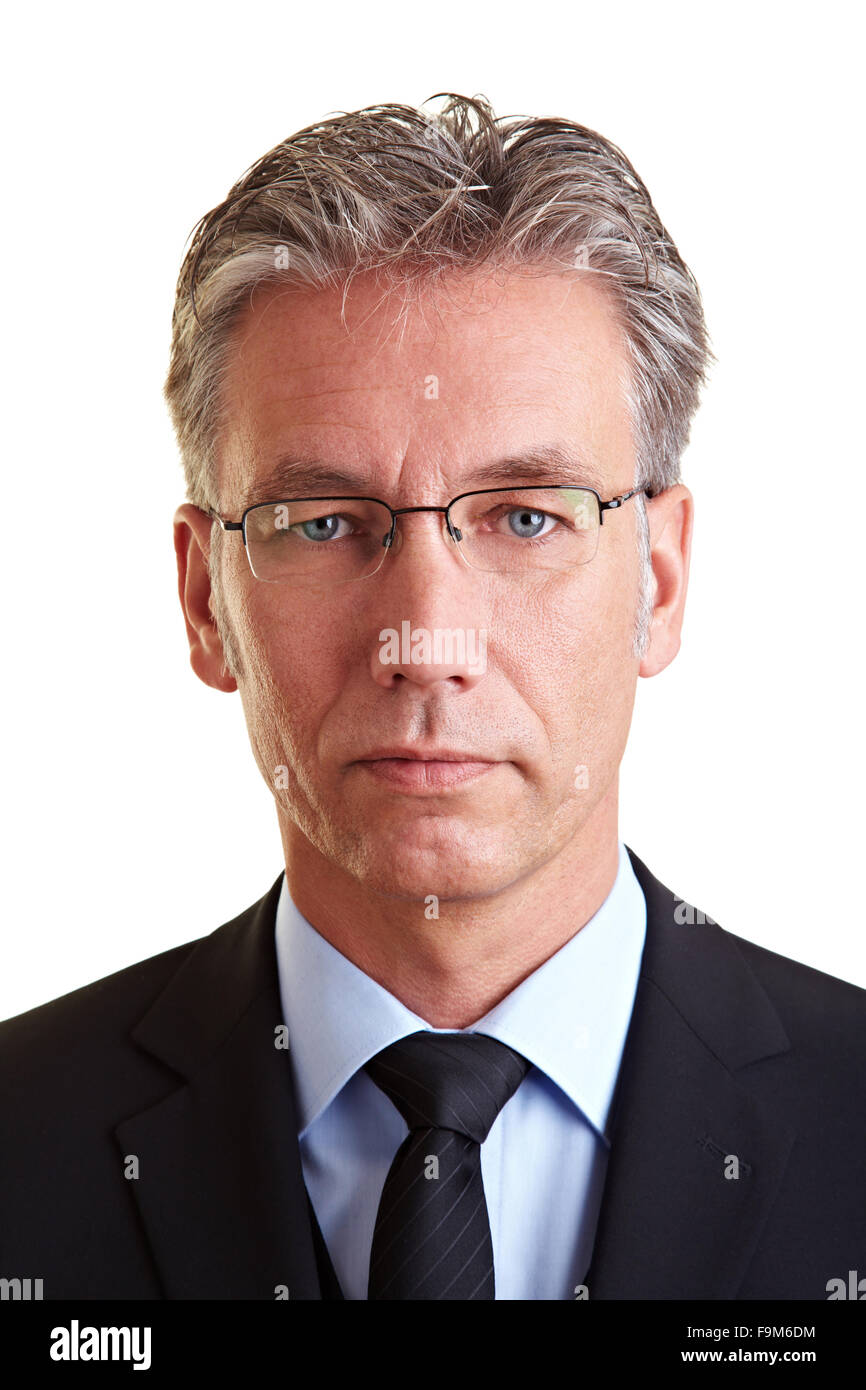 Man passport photo glasses hi-res stock photography and images - Alamy