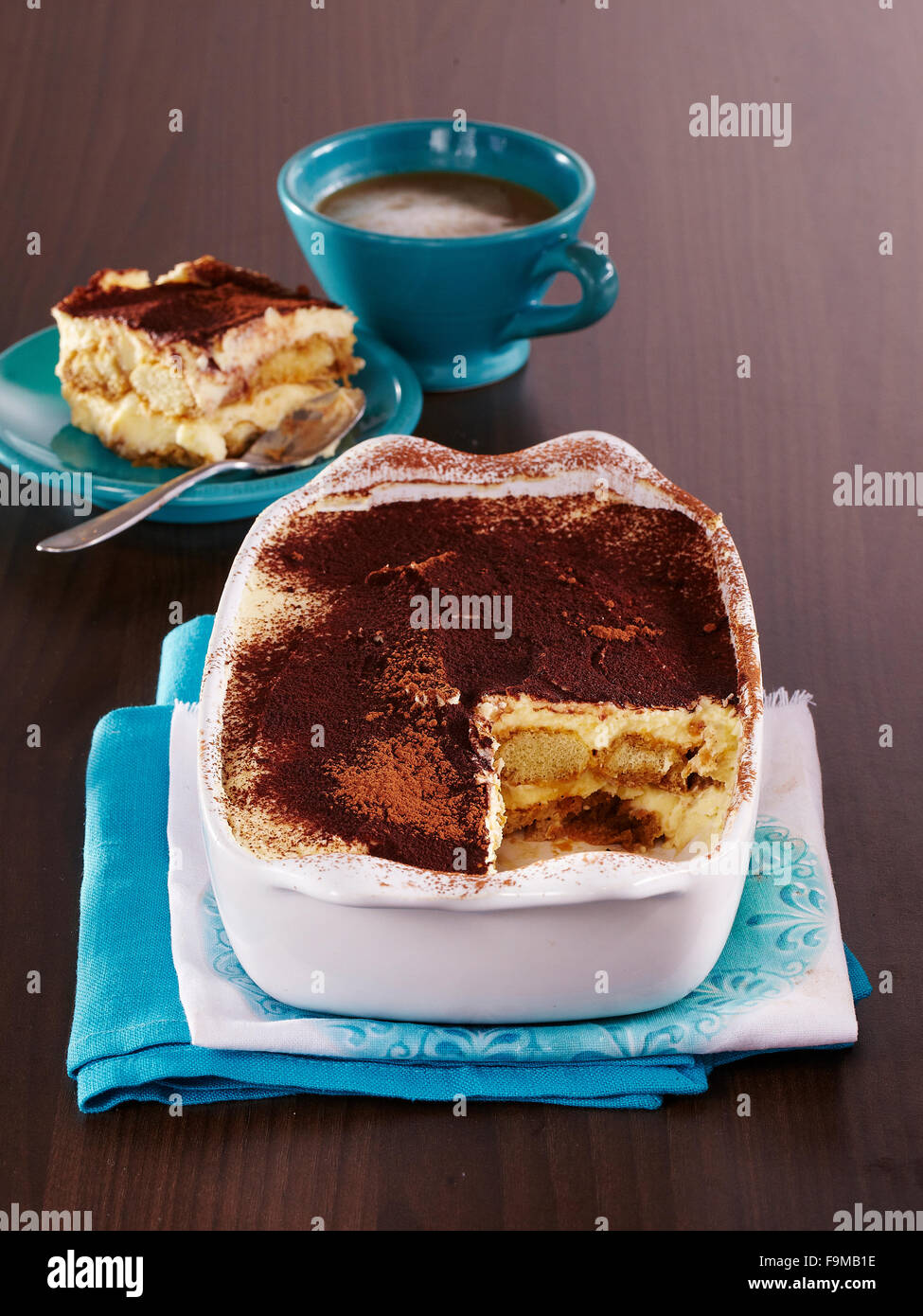 Tiramisu + steps Stock Photo Alamy